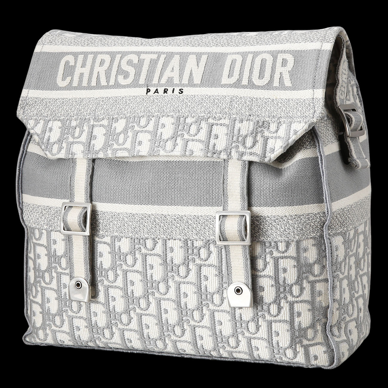 CHRISTIAN DIOR(USED)크리스찬디올 오블리크 디올캠프 메신저백 그레이